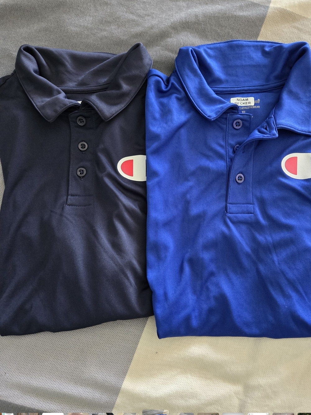 Champion Kids Polo Shirts - Navy & Royal Blue